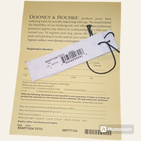 EUC Dooney & Bourke Saffiano Small Barlow Tote Red Leather BSAFF1034 MSRP $378 - Picture 5 of 7